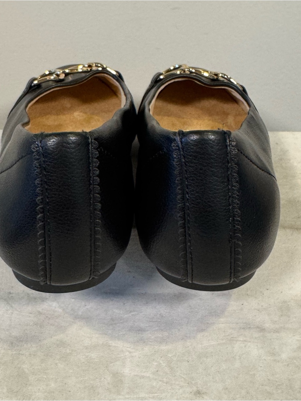 Dr. Scholl's Black Ballet Flats with Gold Accent, size 9, NWOT - Picture 10 of 11